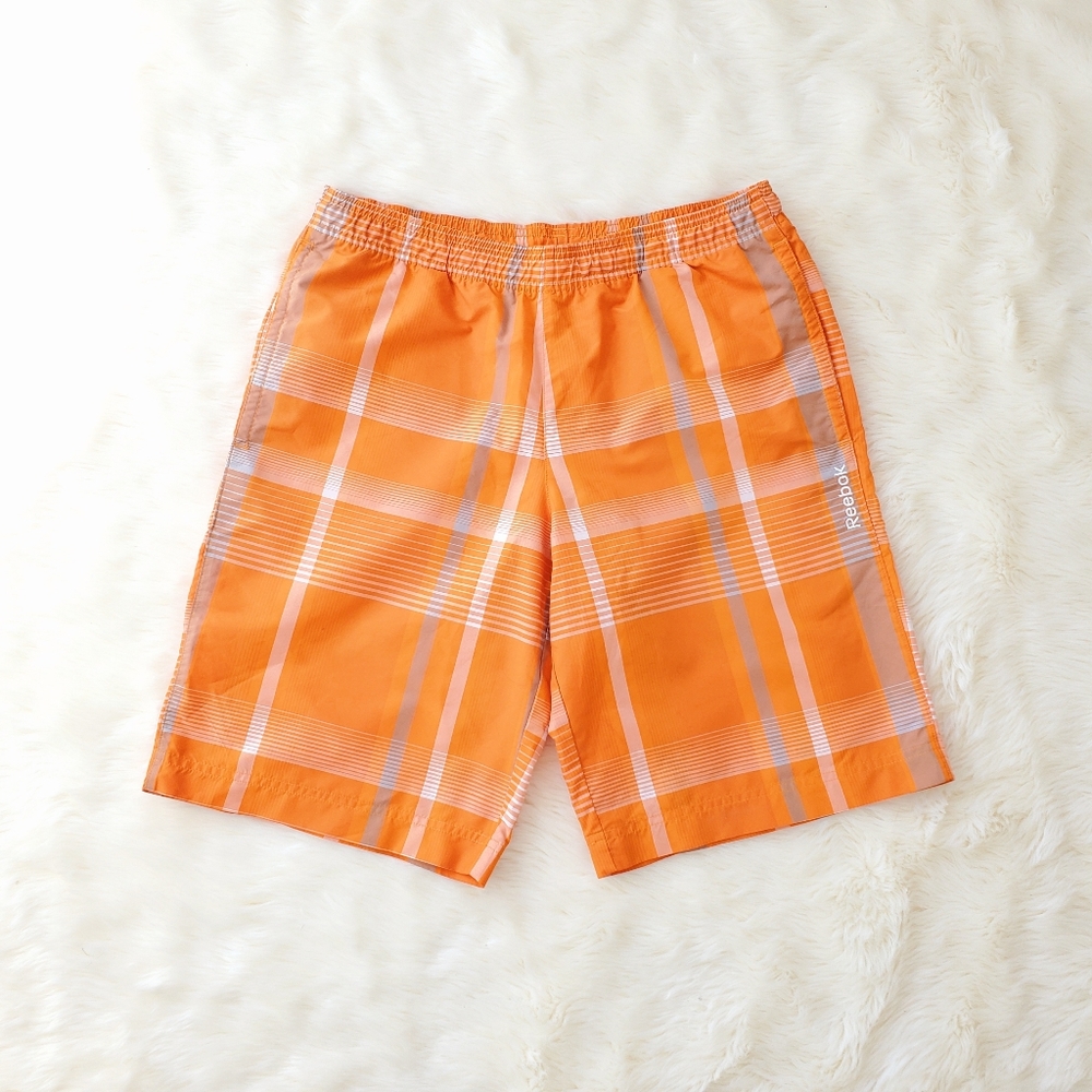 Reebok Orange Swim Trunks Size Small
